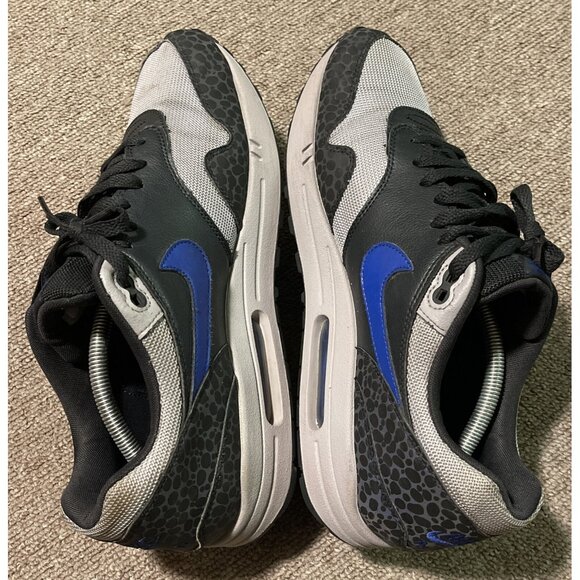 Mens Size 12- 2018 Nike Air Max 1 Safari Reflective Black Royal Blue main image 4